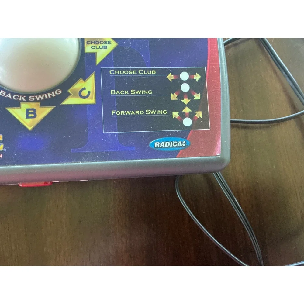 Radica Y2K Golden Tee Home Edition Plug and Play TV Game‎ Trackball Console 2005